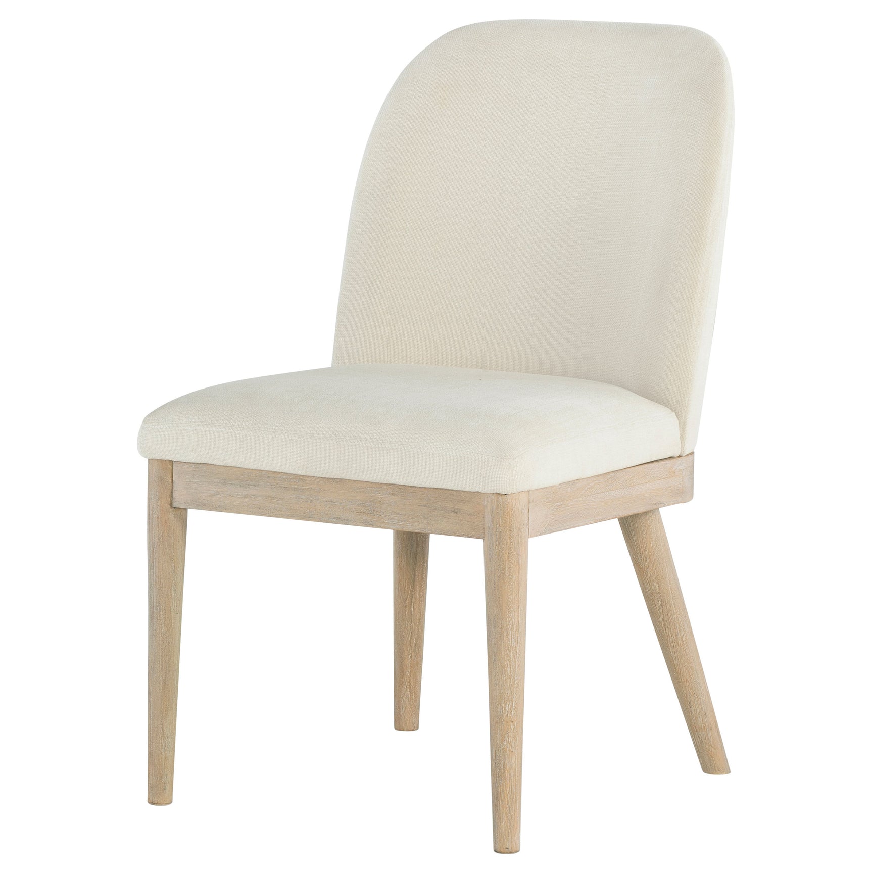 Solano Beige/Weathered Mango Upholstered Dining Side Chair (Set of 2) - Ornate Home