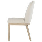 Solano Beige/Weathered Mango Upholstered Dining Side Chair (Set of 2) - Ornate Home