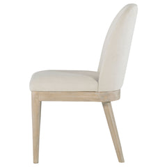 Solano Beige/Weathered Mango Upholstered Dining Side Chair (Set of 2) - Ornate Home