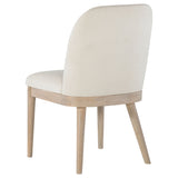 Solano Beige/Weathered Mango Upholstered Dining Side Chair (Set of 2) - Ornate Home