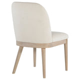 Solano Beige/Weathered Mango Upholstered Dining Side Chair (Set of 2) - Ornate Home