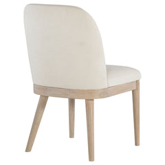 Solano Beige/Weathered Mango Upholstered Dining Side Chair (Set of 2) - Ornate Home