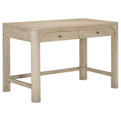 Solano Weathered Mango 2-drawer Makeup Table Vanity Desk - Ornate Home