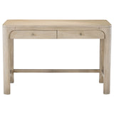 Solano Weathered Mango 2-drawer Makeup Table Vanity Desk - Ornate Home