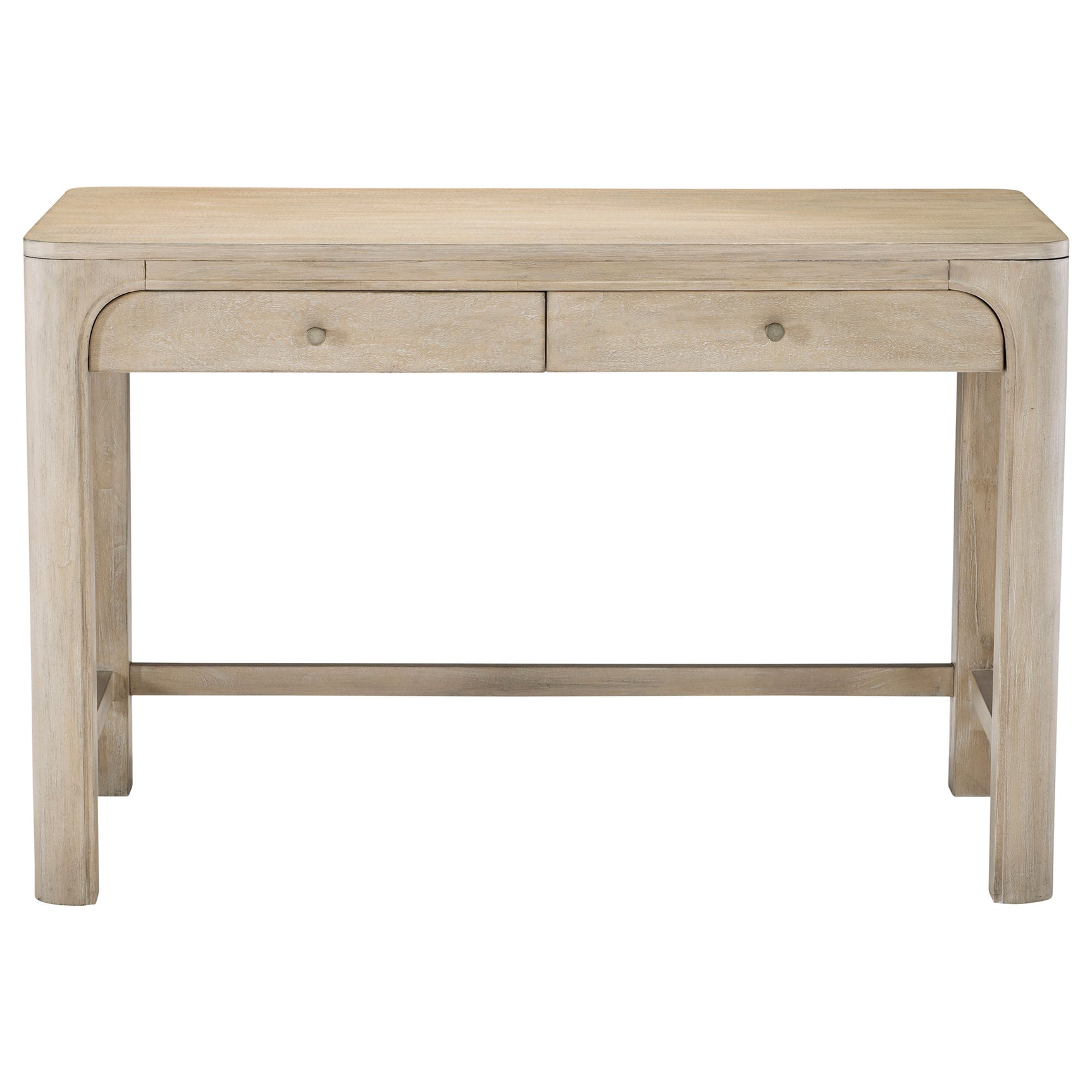 Solano Weathered Mango 2-drawer Makeup Table Vanity Desk - Ornate Home