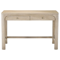 Solano Weathered Mango 2-drawer Makeup Table Vanity Desk - Ornate Home