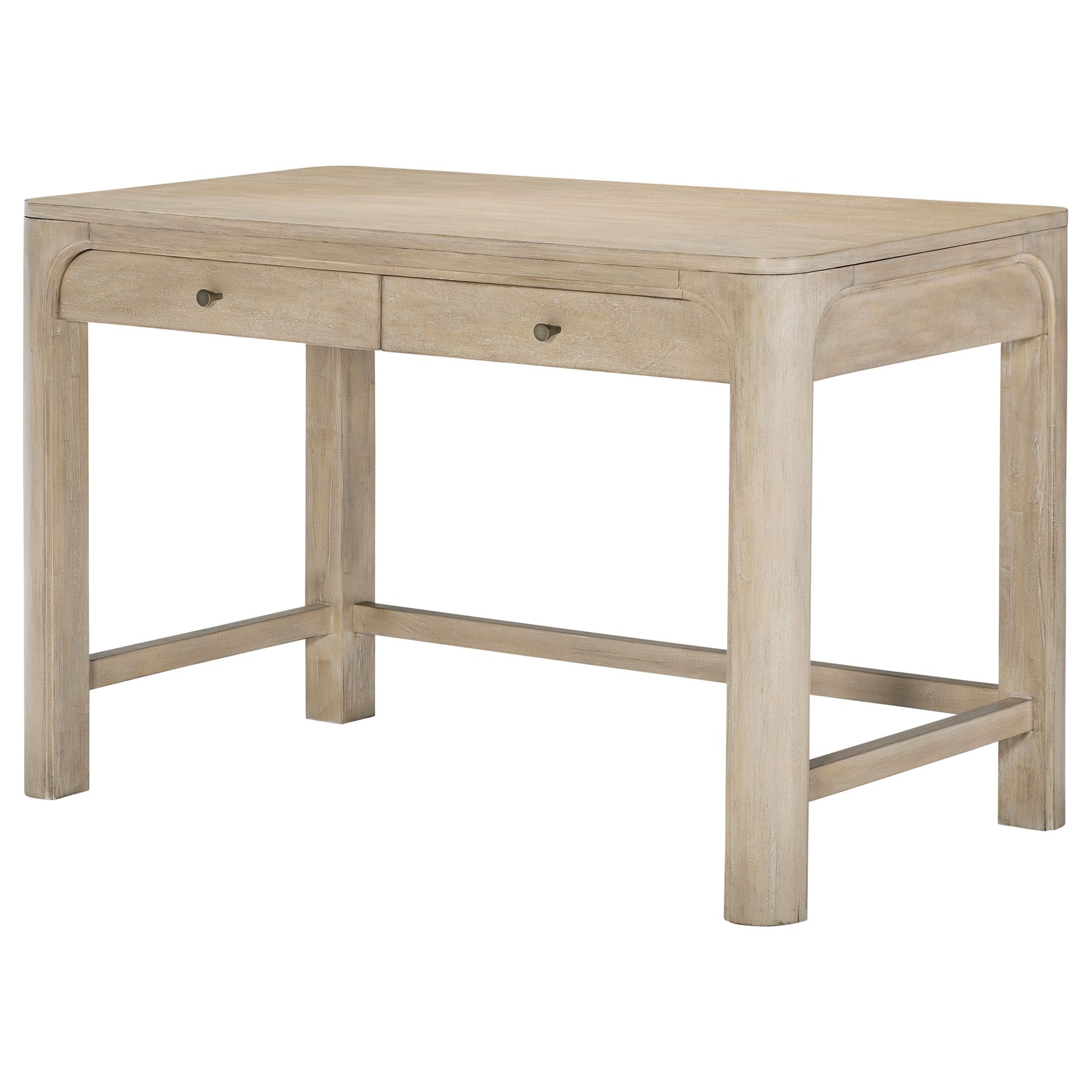 Solano Weathered Mango 2-drawer Makeup Table Vanity Desk - Ornate Home