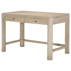 Solano Weathered Mango 2-drawer Makeup Table Vanity Desk - Ornate Home