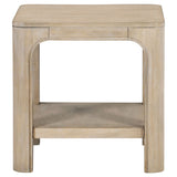 Solano Weathered Mango 2-piece Square Coffee Table Set - Ornate Home