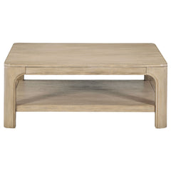 Solano Weathered Mango 2-piece Square Coffee Table Set - Ornate Home