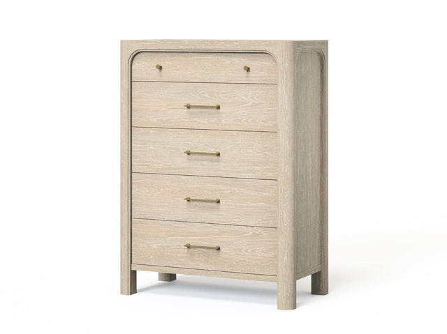 Solano Weathered Mango 5-drawer Bedroom Chest of Drawers - Ornate Home