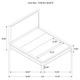 Solano Weathered Mango 55-inch California King Panel Bed - Ornate Home