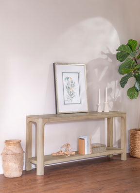 Solano Weathered Mango 64-inch Entryway Console Sofa Table - Ornate Home
