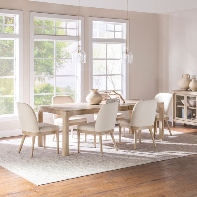 Solano Weathered Mango 7-piece Extension Table Dining Set - Ornate Home