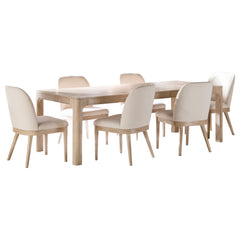 Solano Weathered Mango 7-piece Extension Table Dining Set - Ornate Home