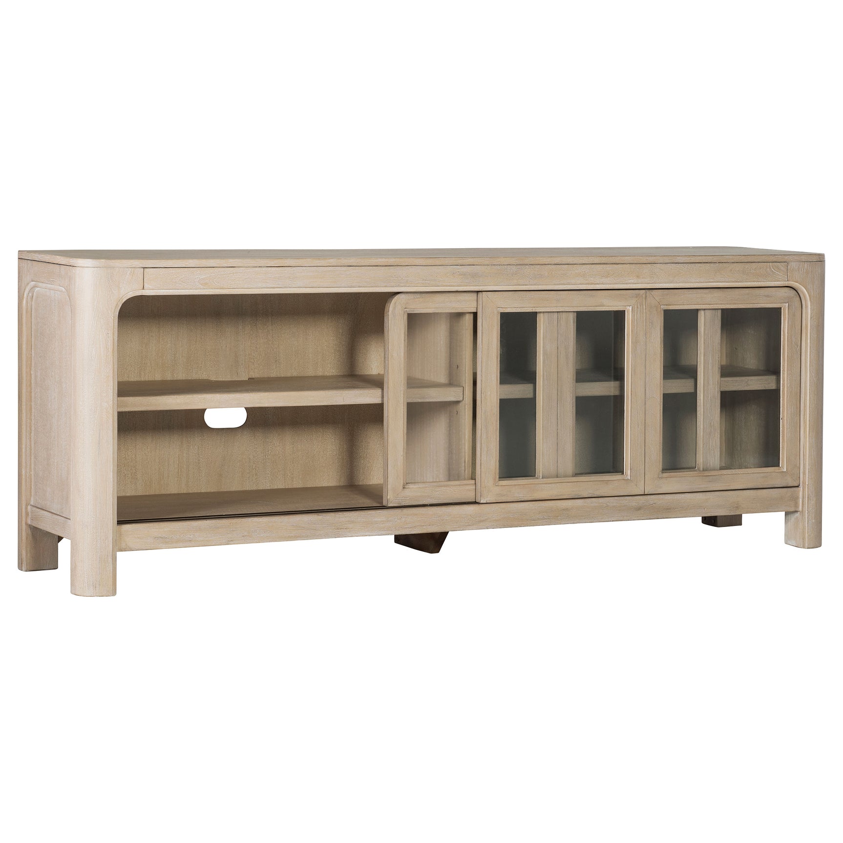 Solano Weathered Mango 71-inch 2-door TV Stand Media Console - Ornate Home