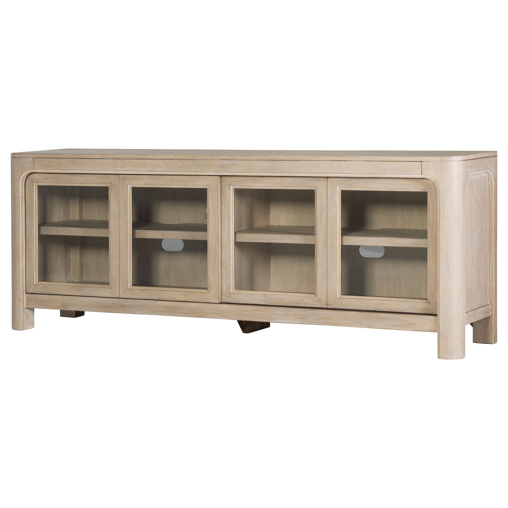 Solano Weathered Mango 71-inch 2-door TV Stand Media Console - Ornate Home