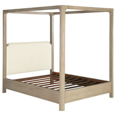 Solano Weathered Mango 85-inch California King Canopy Bed - Ornate Home