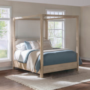 Solano Weathered Mango 85-inch Eastern King Canopy Bed - Ornate Home