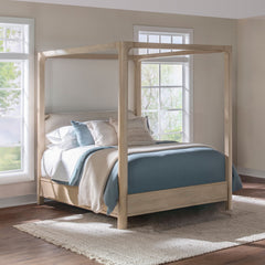 Solano Weathered Mango 85-inch Eastern King Canopy Bed - Ornate Home