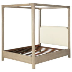 Solano Weathered Mango 85-inch Eastern King Canopy Bed - Ornate Home