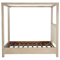 Solano Weathered Mango 85-inch Eastern King Canopy Bed - Ornate Home