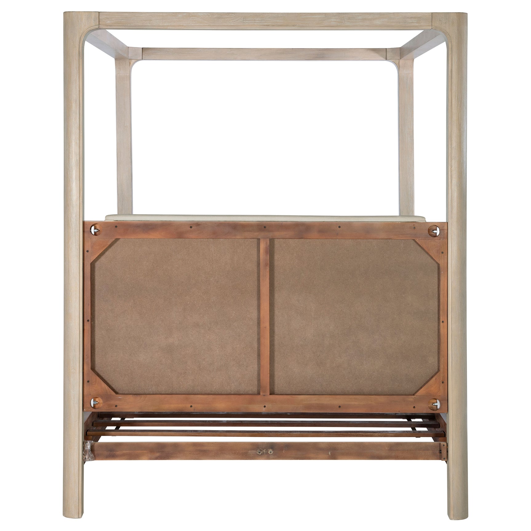 Solano Weathered Mango 85-inch Eastern King Canopy Bed - Ornate Home