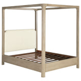 Solano Weathered Mango 85-inch Queen Canopy Bed - Ornate Home