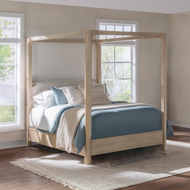 Solano Weathered Mango 85-inch Queen Canopy Bed - Ornate Home