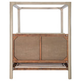 Solano Weathered Mango 85-inch Queen Canopy Bed - Ornate Home