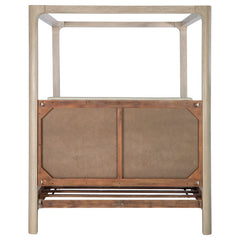 Solano Weathered Mango 85-inch Queen Canopy Bed - Ornate Home