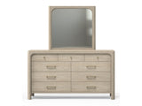 Solano Weathered Mango 9-drawer Bedroom Dresser with Mirror - Ornate Home