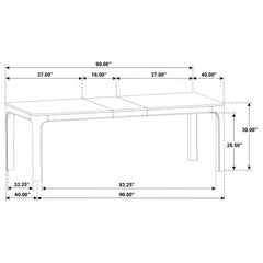 Solano Weathered Mango 90-inch Extension Dining Table - Ornate Home