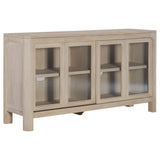 Solano Weathered Mango Sliding Door Dining Sideboard Server - Ornate Home