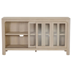 Solano Weathered Mango Sliding Door Dining Sideboard Server - Ornate Home