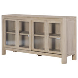 Solano Weathered Mango Sliding Door Dining Sideboard Server - Ornate Home