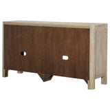 Solano Weathered Mango Sliding Door Dining Sideboard Server - Ornate Home