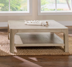 Solano Weathered Mango Square Wood Cocktail Coffee Table - Ornate Home