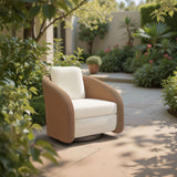 Solara Ivory Swivel Chair - Ornate Home