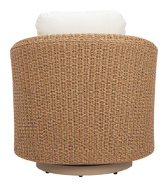 Solara Ivory Swivel Chair - Ornate Home