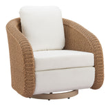 Solara Ivory Swivel Chair - Ornate Home