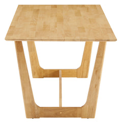 Solara Natural 71" Rectangle Wood Dining Table - Ornate Home
