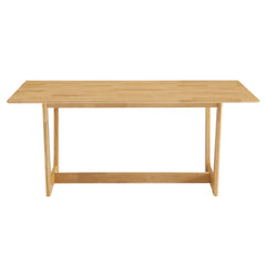 Solara Natural 71" Rectangle Wood Dining Table - Ornate Home