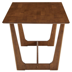 Solara Walnut 71" Rectangle Wood Dining Table - Ornate Home