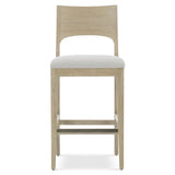 Solaria Dune/White/Cream Bar Stool - Ornate Home