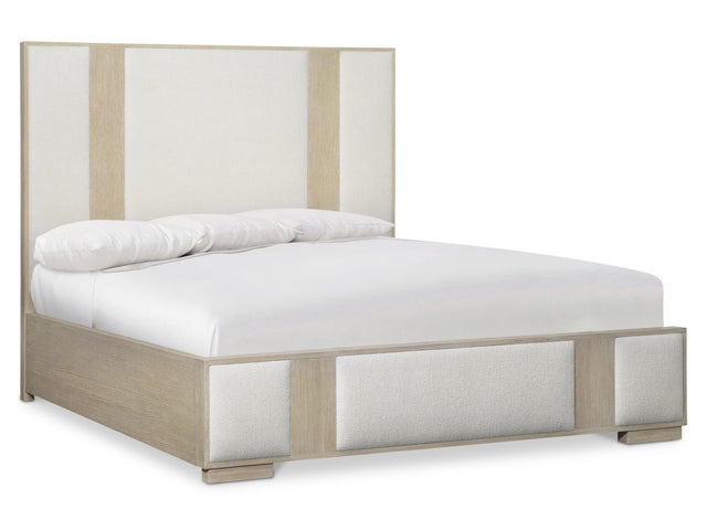 Solaria Dune/White/Cream Panel King Bed - Ornate Home