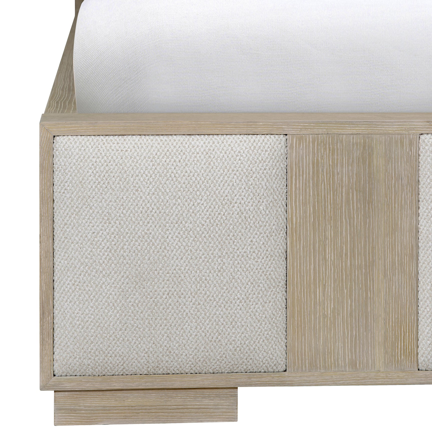 Solaria Dune/White/Cream Panel King Bed - Ornate Home