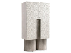 Solaria Weathered Bone Bar Cabinet - Ornate Home