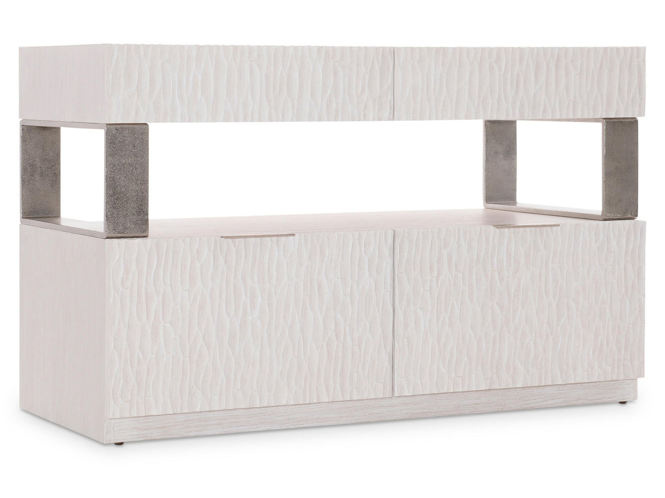 Solaria Weathered Bone File Credenza - Ornate Home