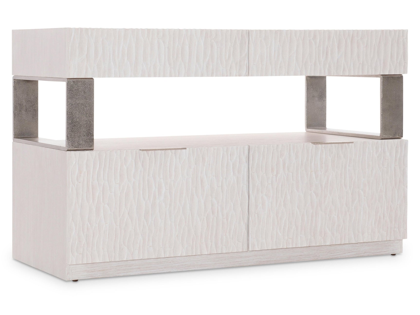 Solaria Weathered Bone File Credenza - Ornate Home